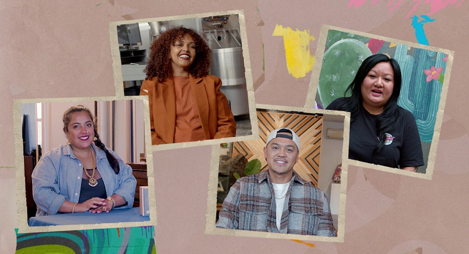 Polaroid collage for 99designs’ Bay Made video series, exploring four minority-owned small businesses