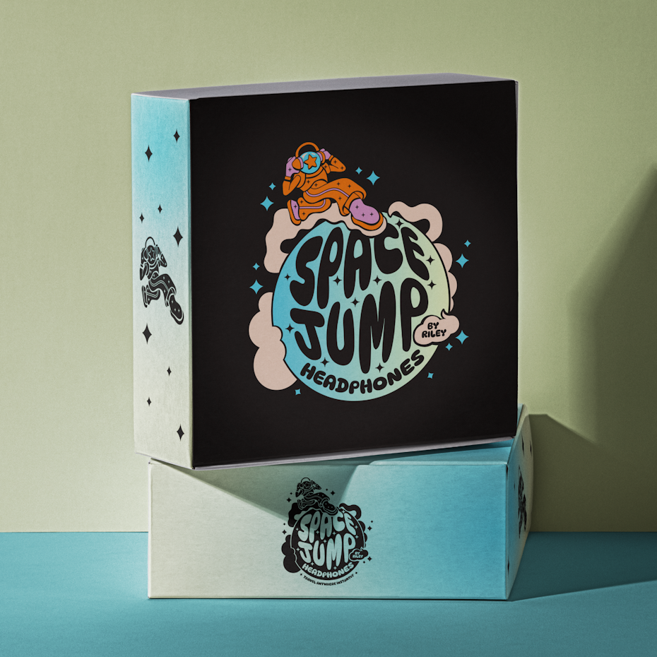 Packaging design mockup featuring logo by gothlux