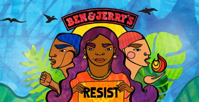 Illustration for Ben & Jerry’s Pecan Resist campaign