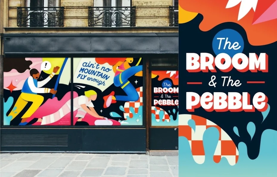 Mural illustration for a sports bar
