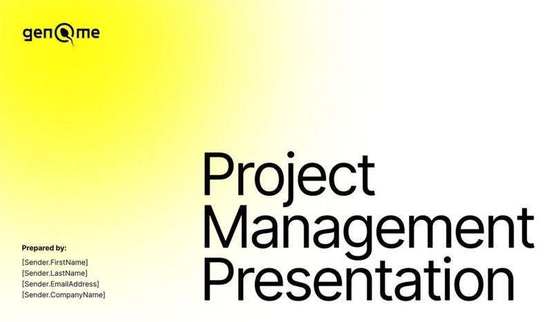 tendencias de color 2023: color amarillo ácido en la diapositiva de presentación