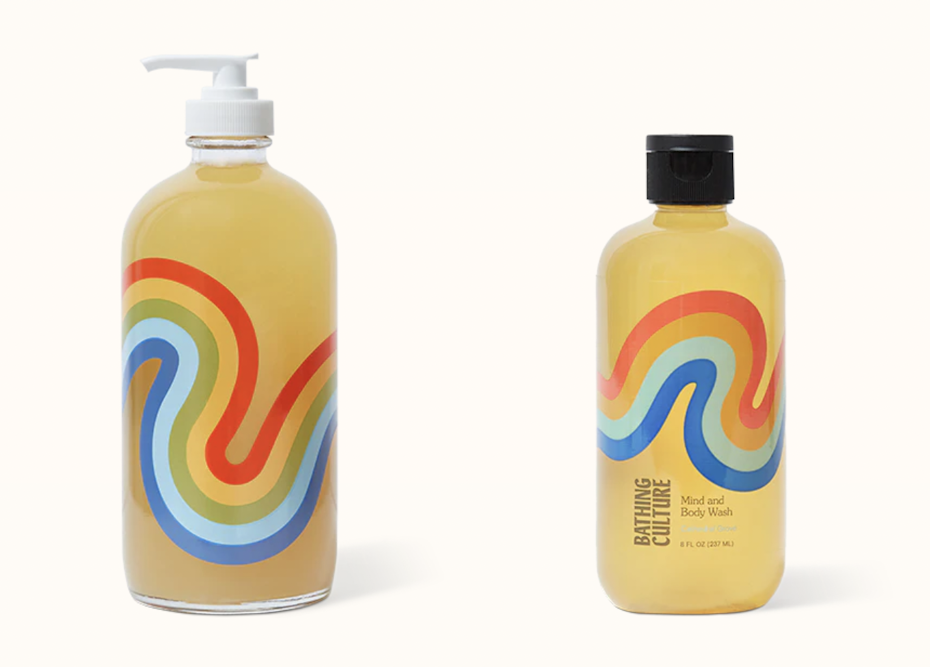Packing design trends 2023 example: Bathing Culture