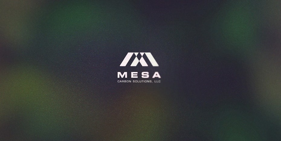 Tendencias de diseño de logotipos creativos - logotipo geométrico con fondo moteado