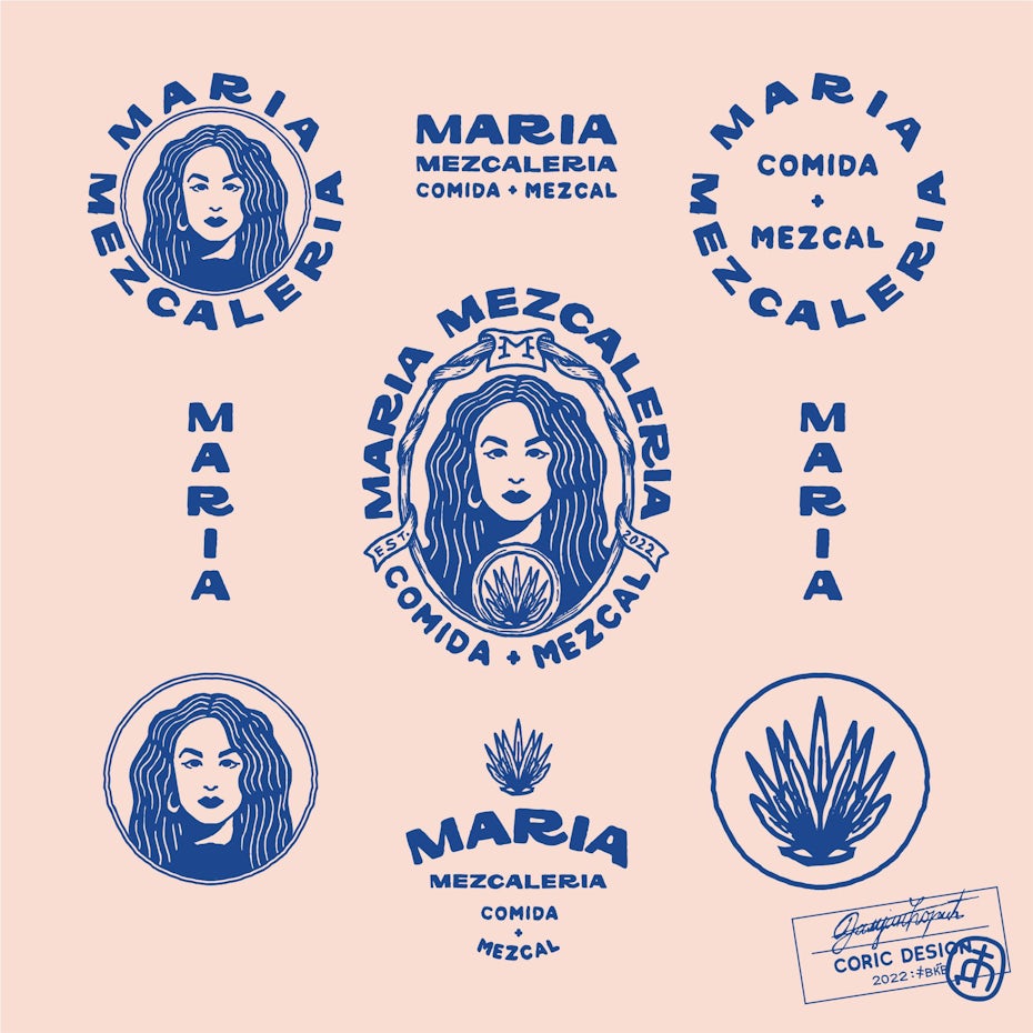 Nostalgic mezcal branding
