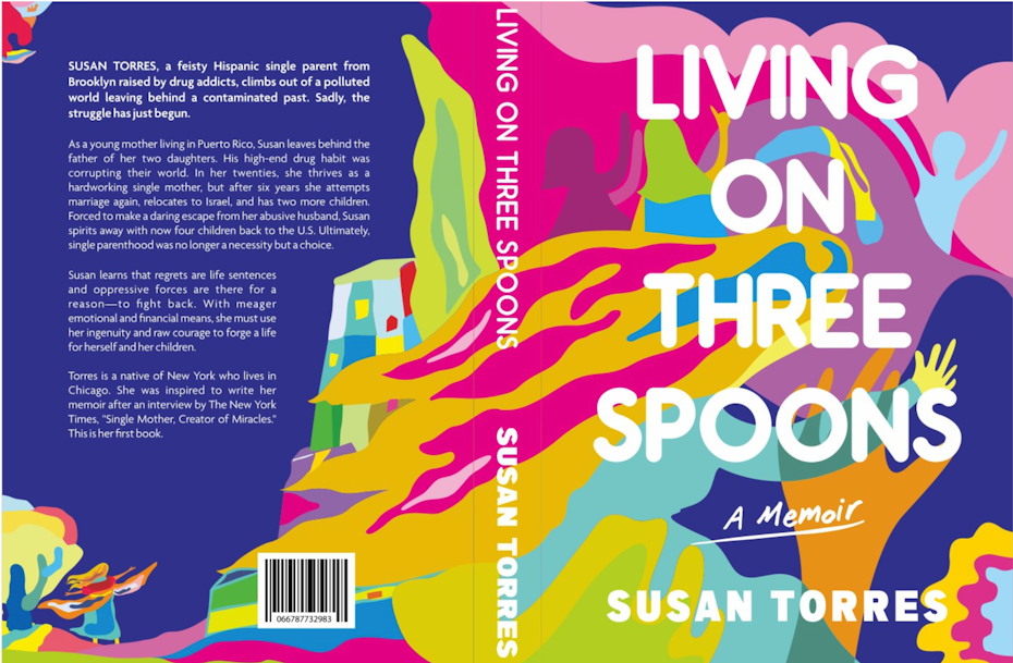 book cover design trends: colorful abstract swirls on the cover