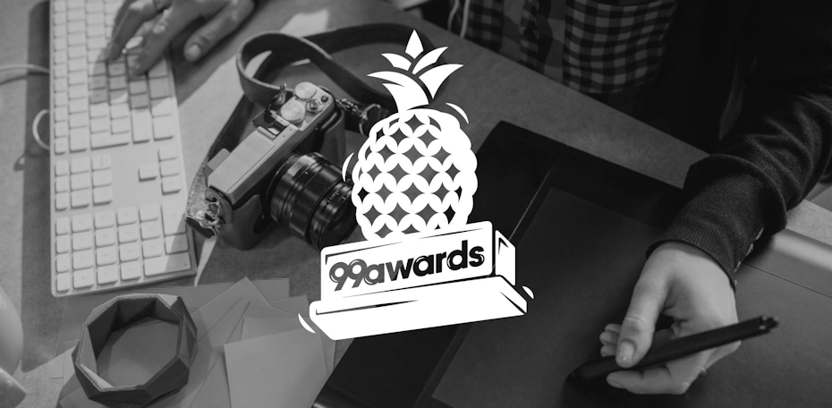 我们年度99大奖活动的菠萝标志