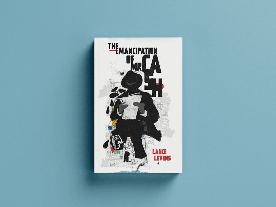 Book cover with an illustrated silhouette reading a book