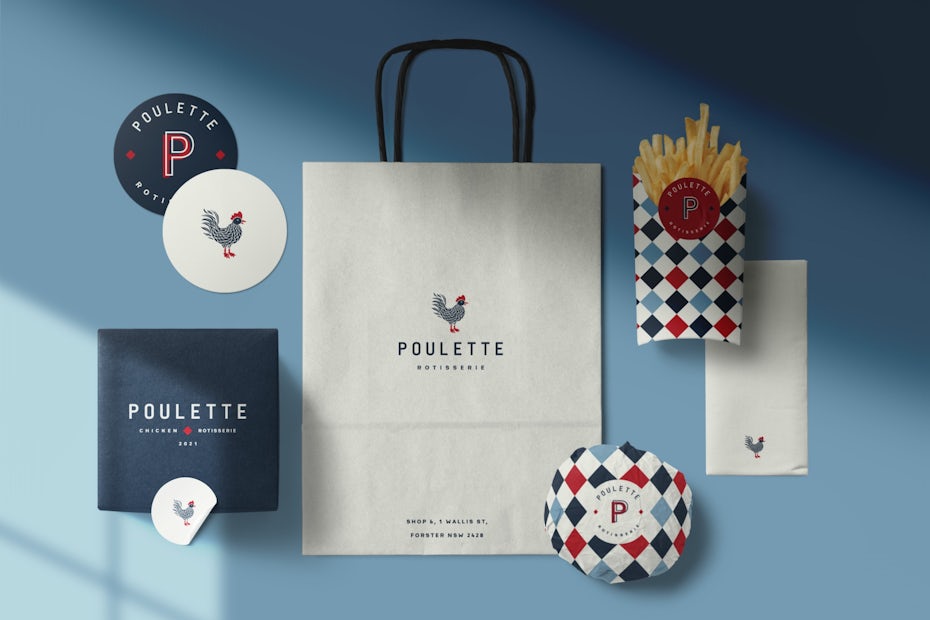 contemporary branding designs for fast food brand