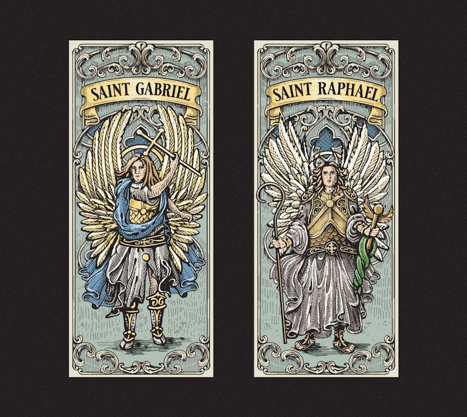 illustrations of saints