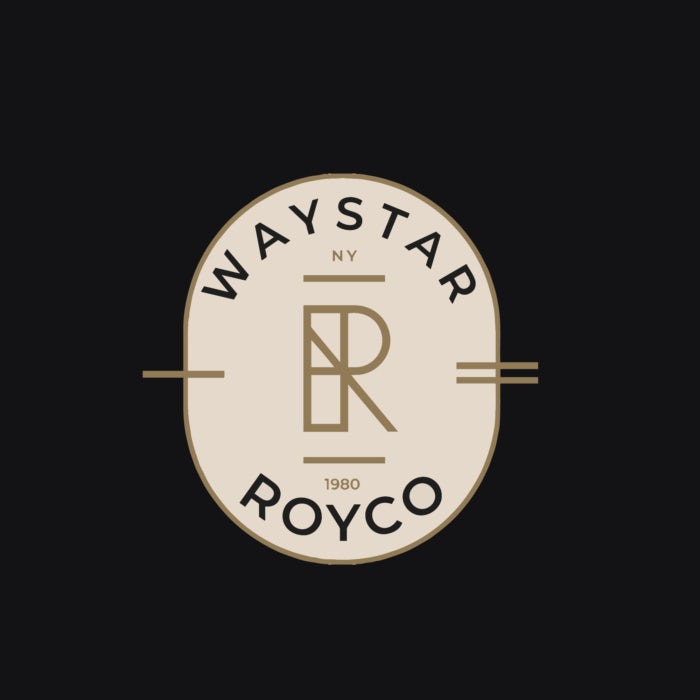 Waystar Royco logo reimagined in twists on traditional designs