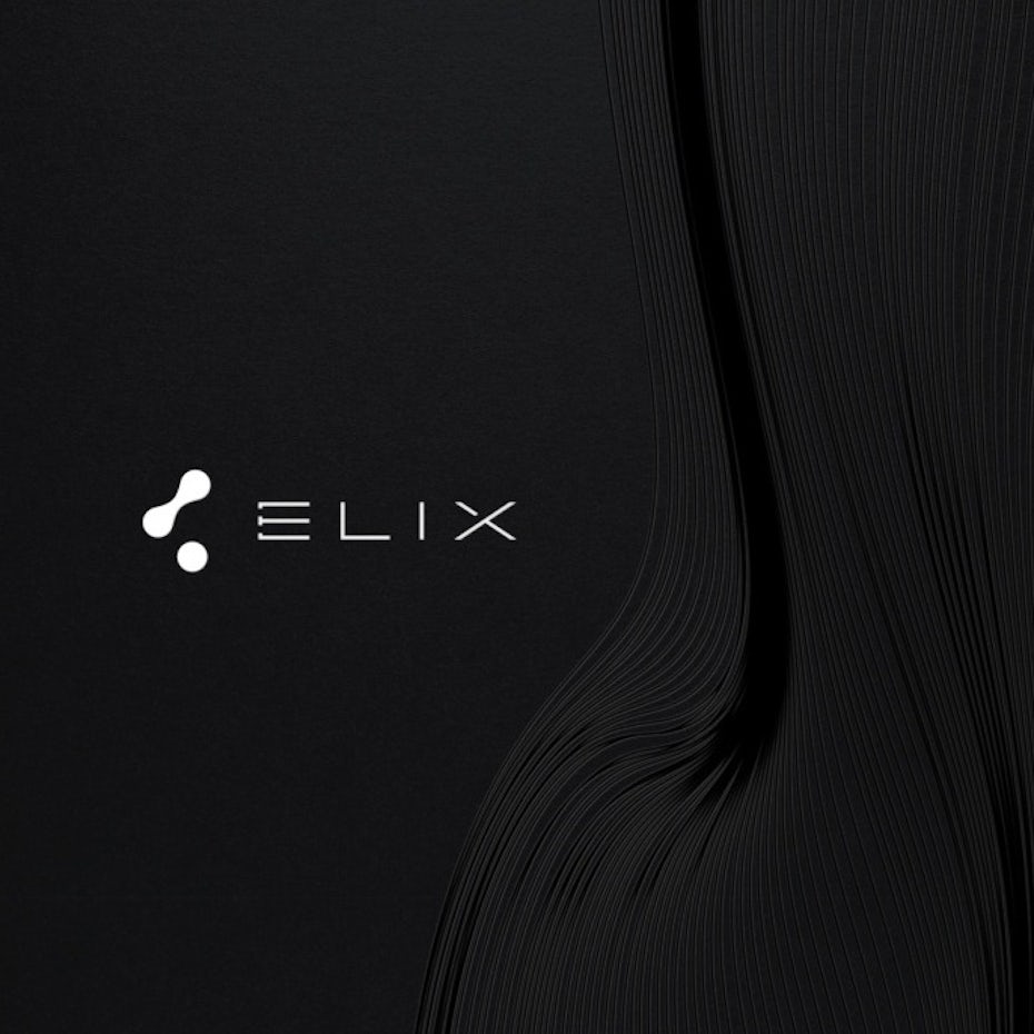 abstract molecular mark logo for an accounting and financial company