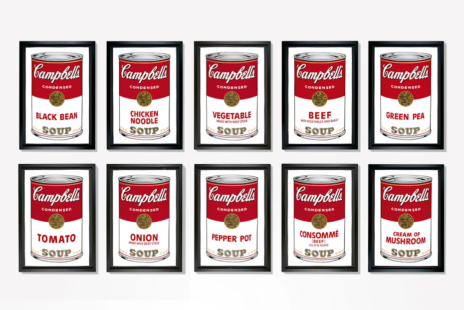 Andy Warholâs Campbellâs Soup Cans
