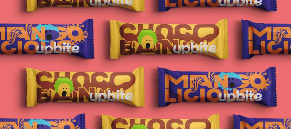 candy packaging design for upbite