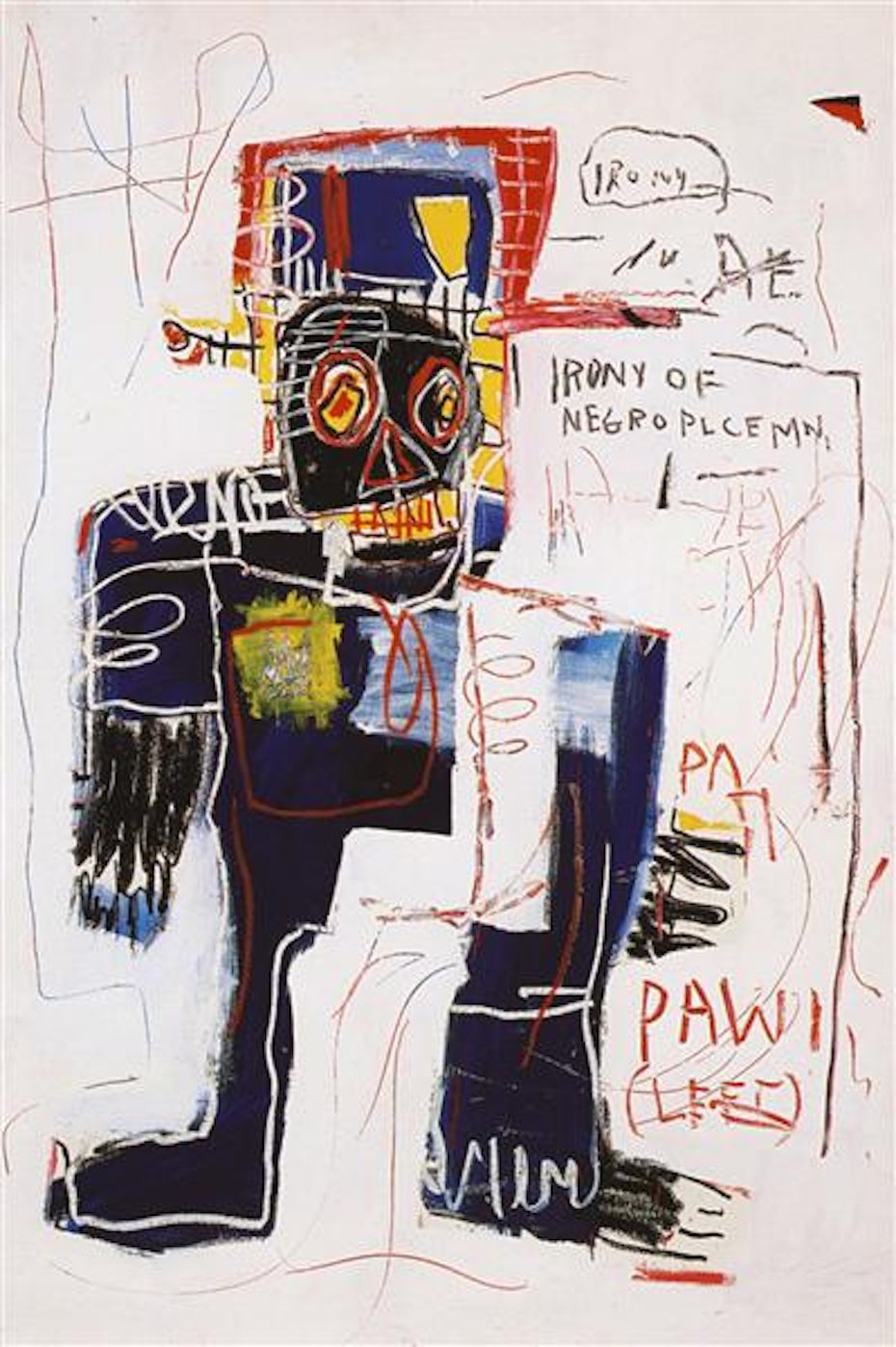 Irony of a Negro Policeman by Basquiat
