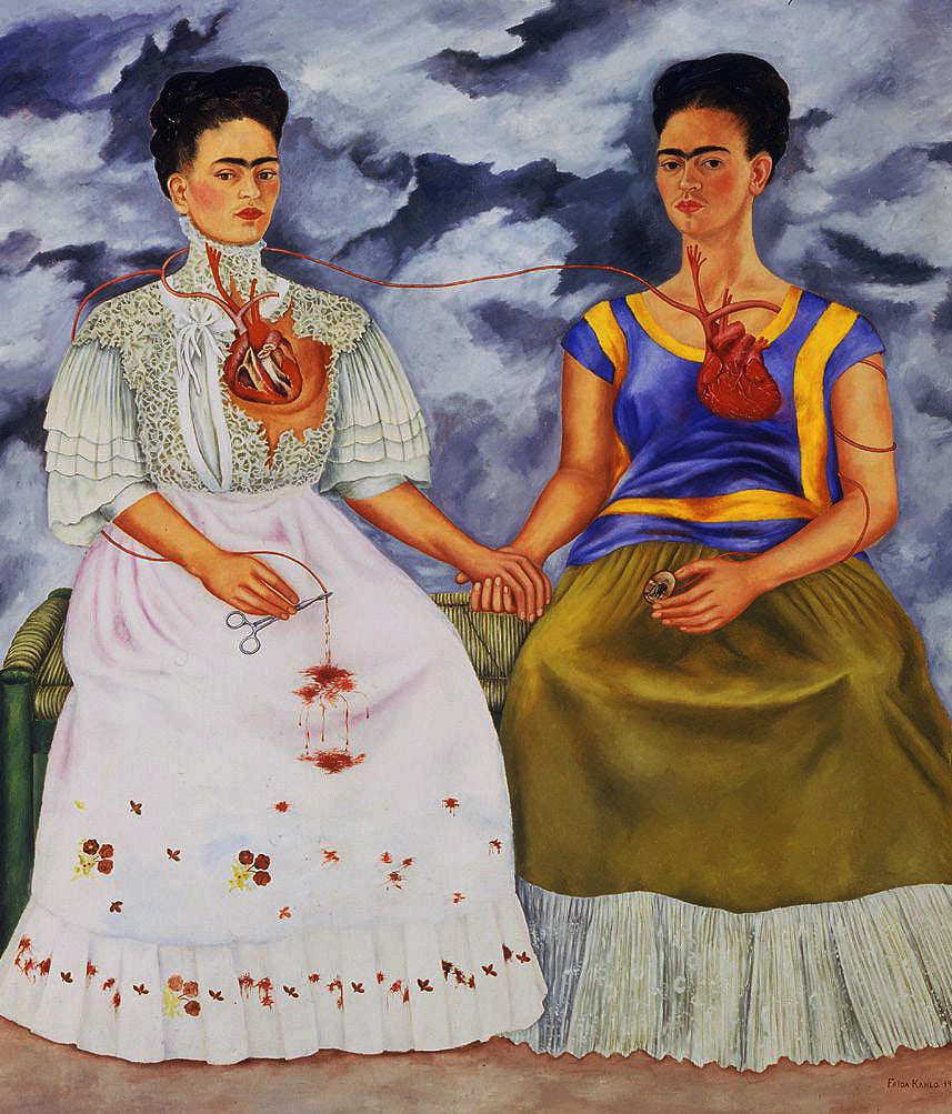 Frida Kahloâs painting The Two Fridas
