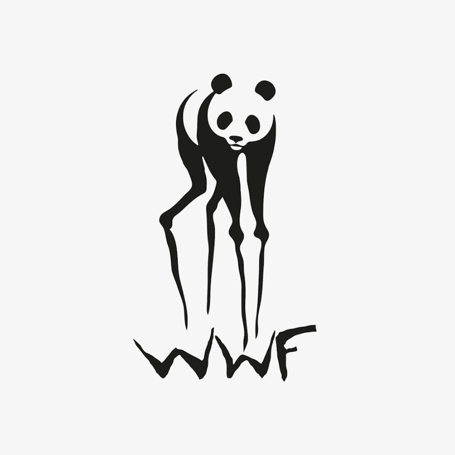 WWF logo reimagined in the style of Salvador Dali