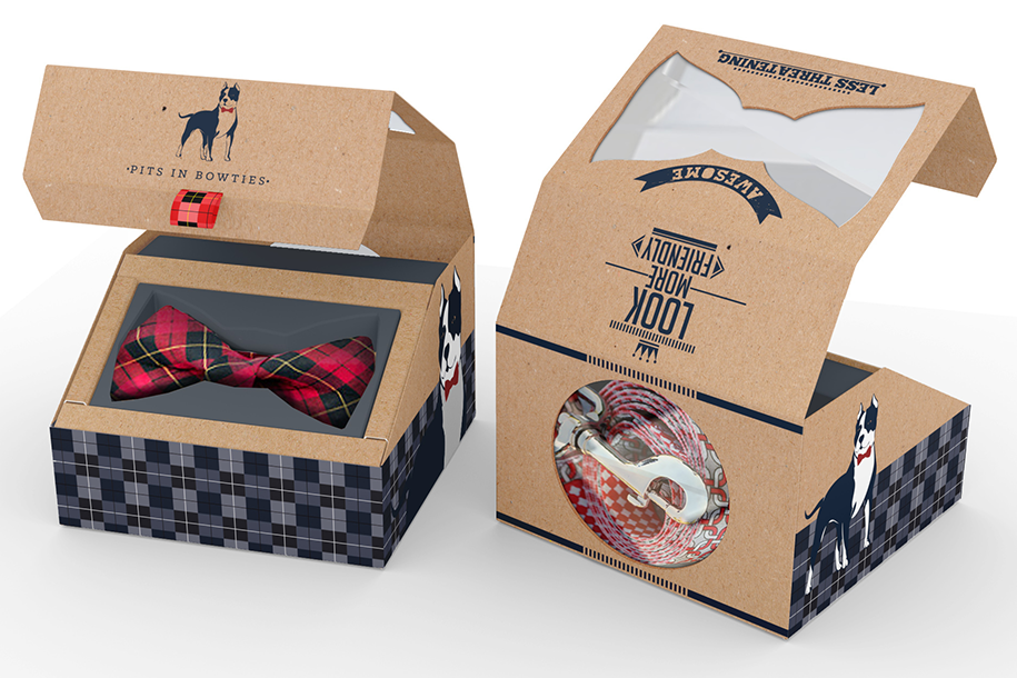 Pits in Bowties product packaging from 99designs
