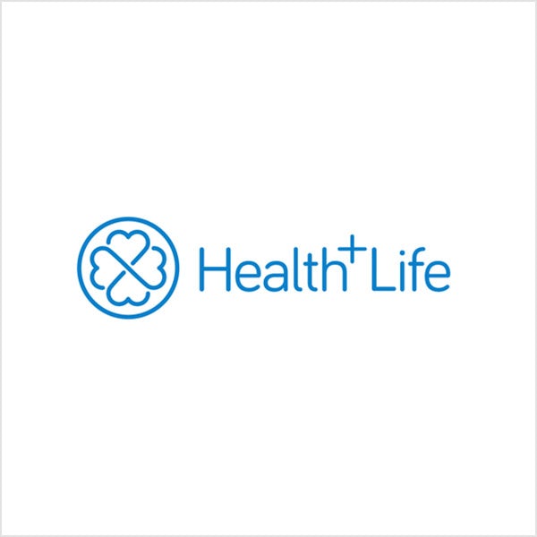 health+life blue logo