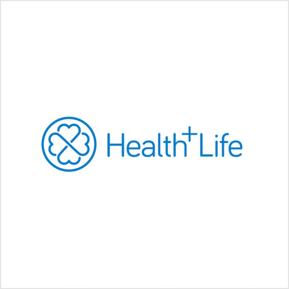 health+life blue logo