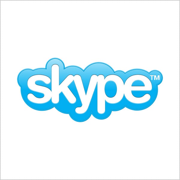 skype blue logo