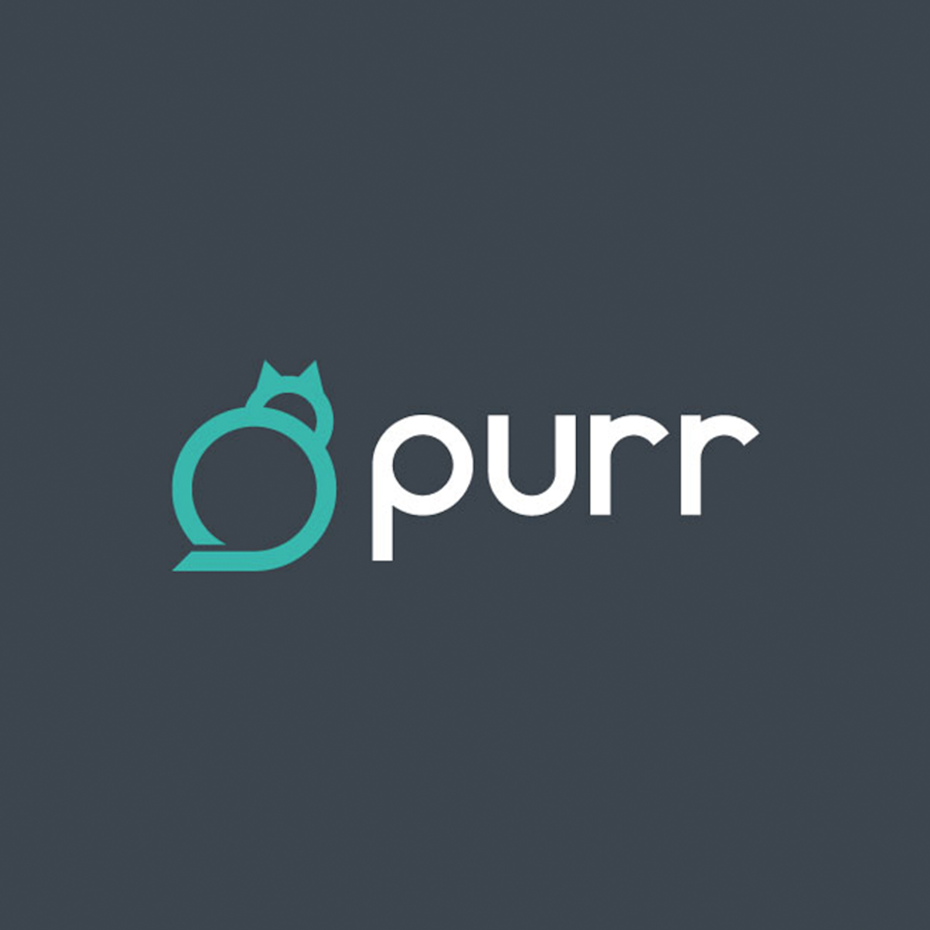 purr cat logo