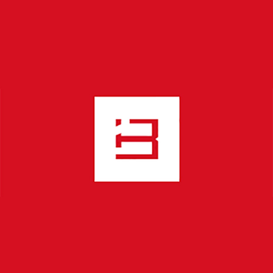 abstract red logo