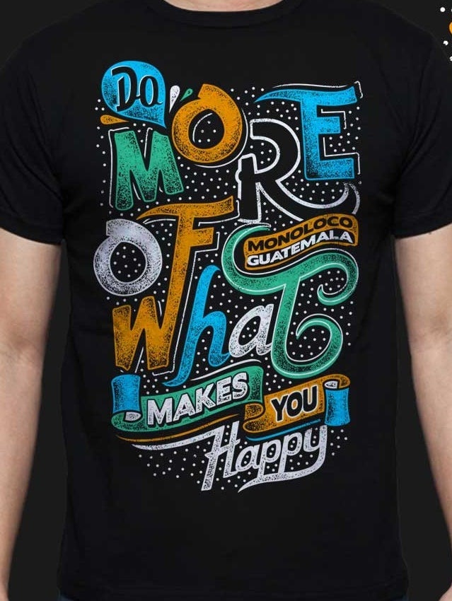 Inspirational typography t-shirt