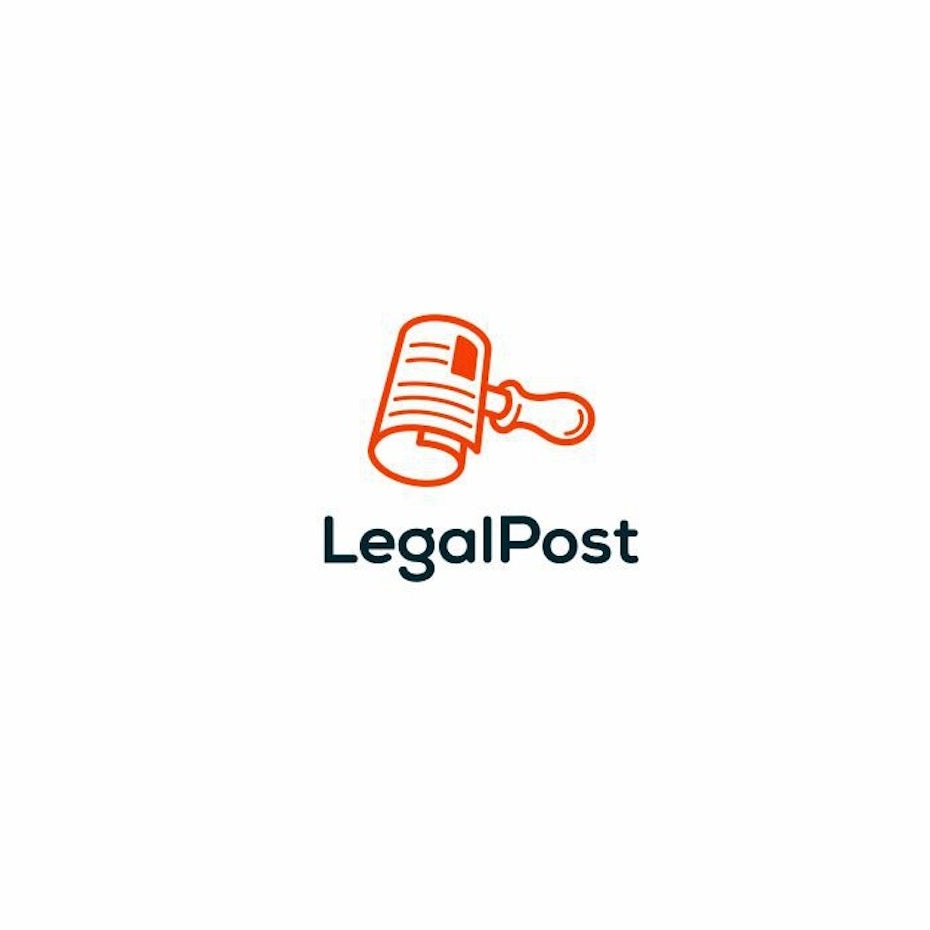 LEGAL LOGO DESIGN WITH GAVEL