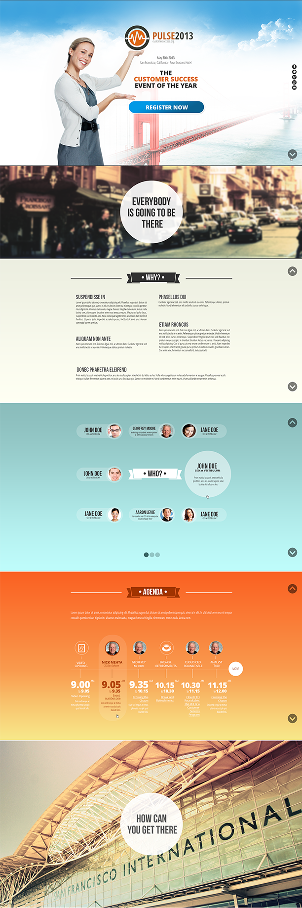 Customer success landing page