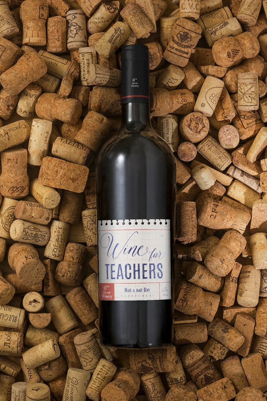 Wine For Teachers Label