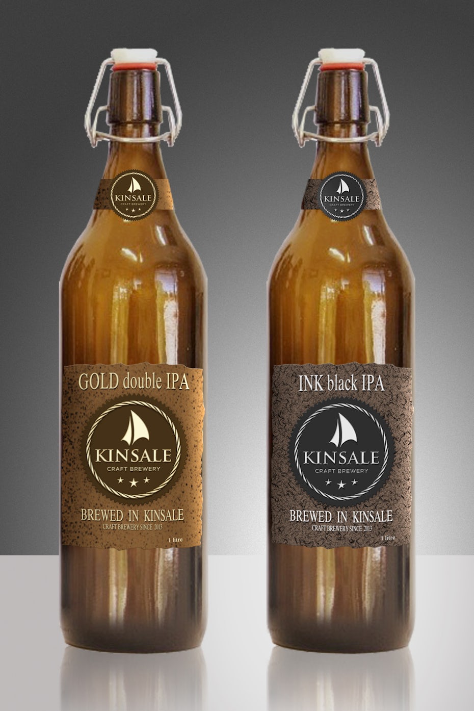 Simple beer label design