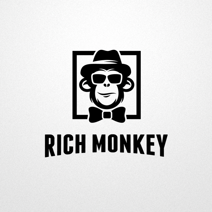 sophisticated monkey logo design