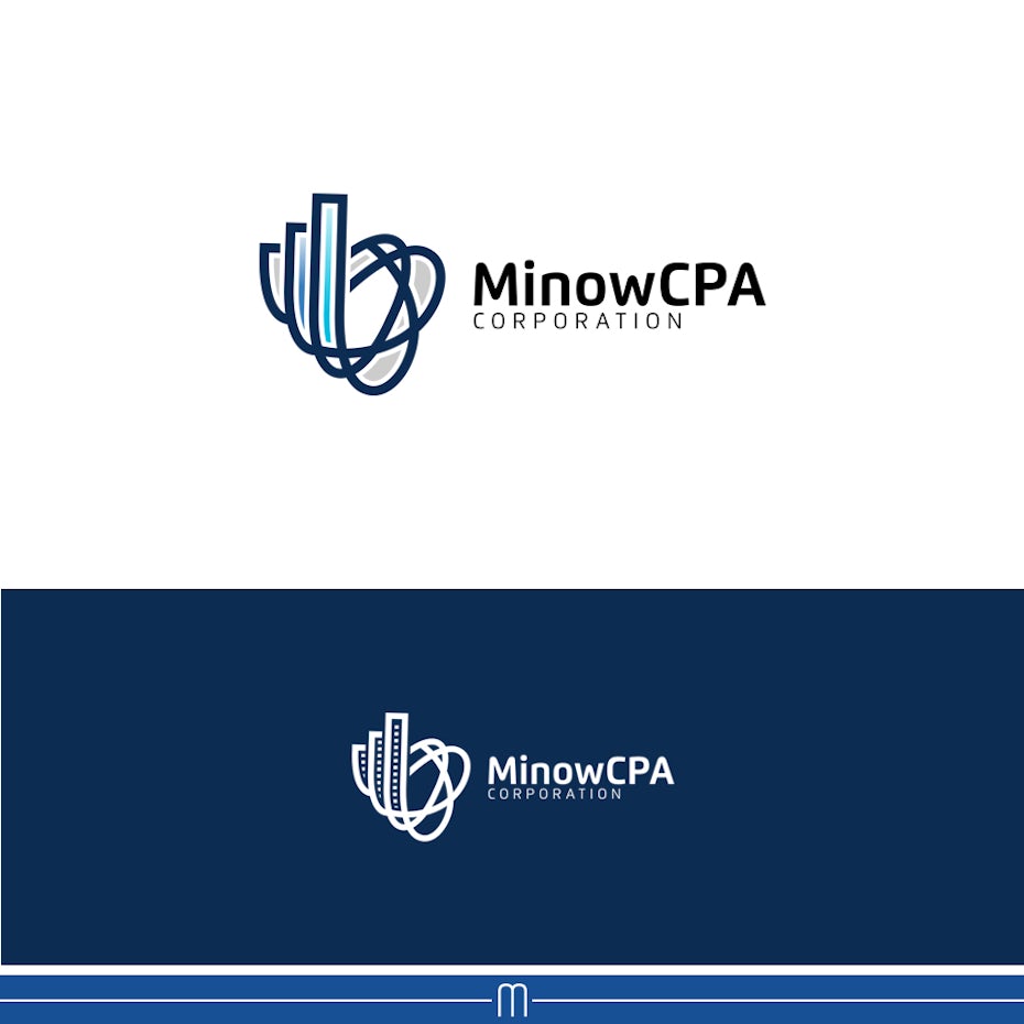 circular graph logo design