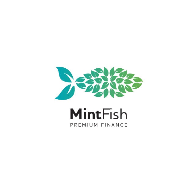 creative fish leaf logo