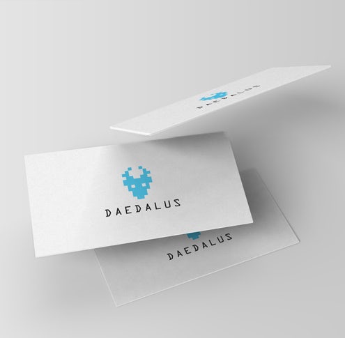 Banking logo using pixel art