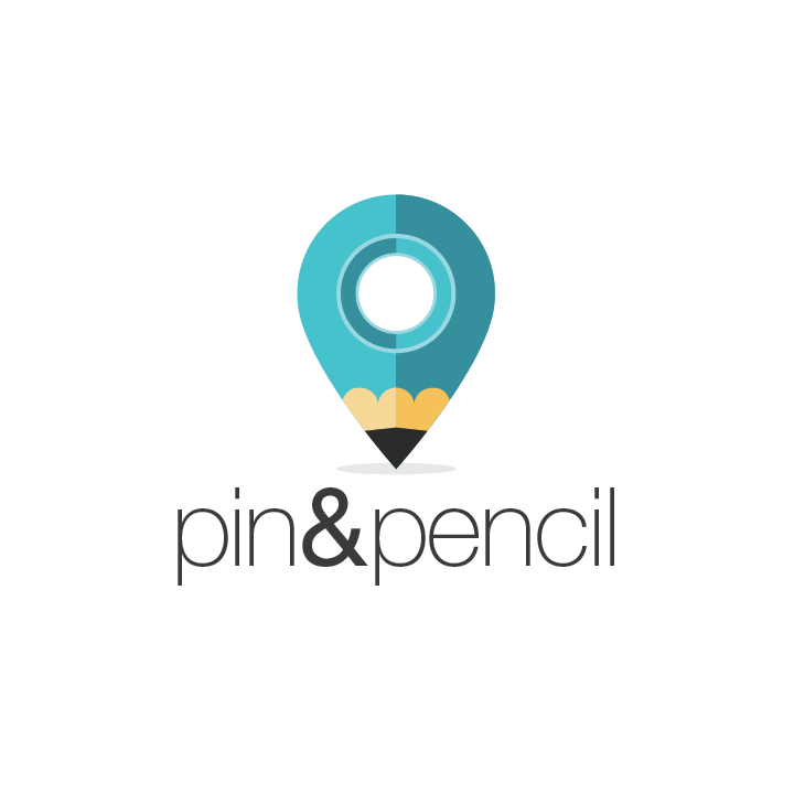 Pin and Pencil logo design