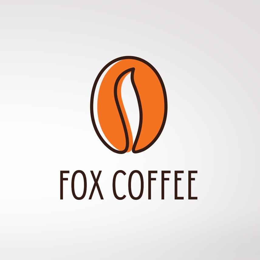 Fox coffee logo design