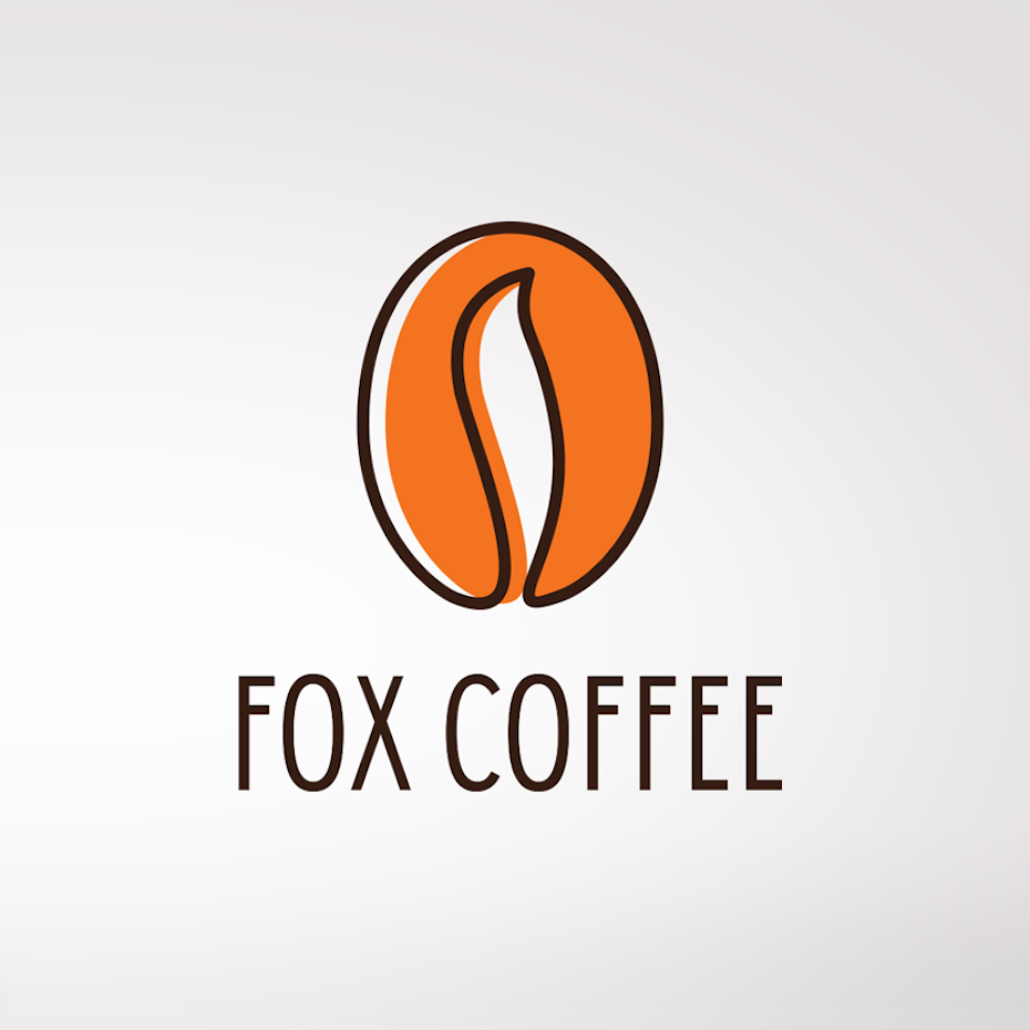 Fox coffee logo design