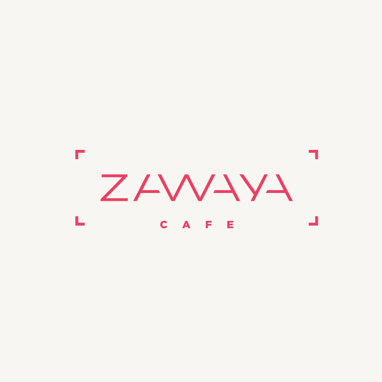 Zawaya cafe logo design