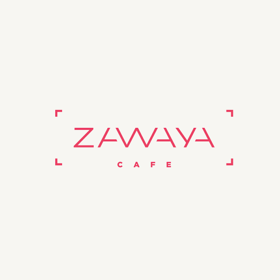 Zawaya cafe logo design