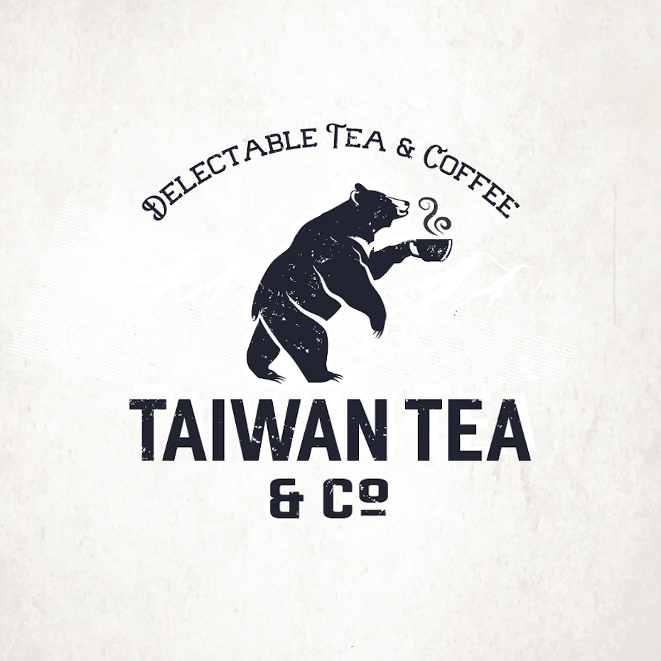 modern vintage hipster tea and coffee design