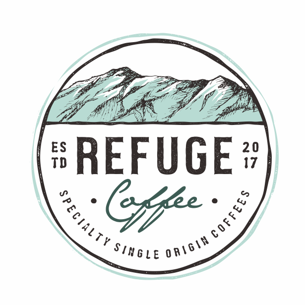 Refuge coffee logo design