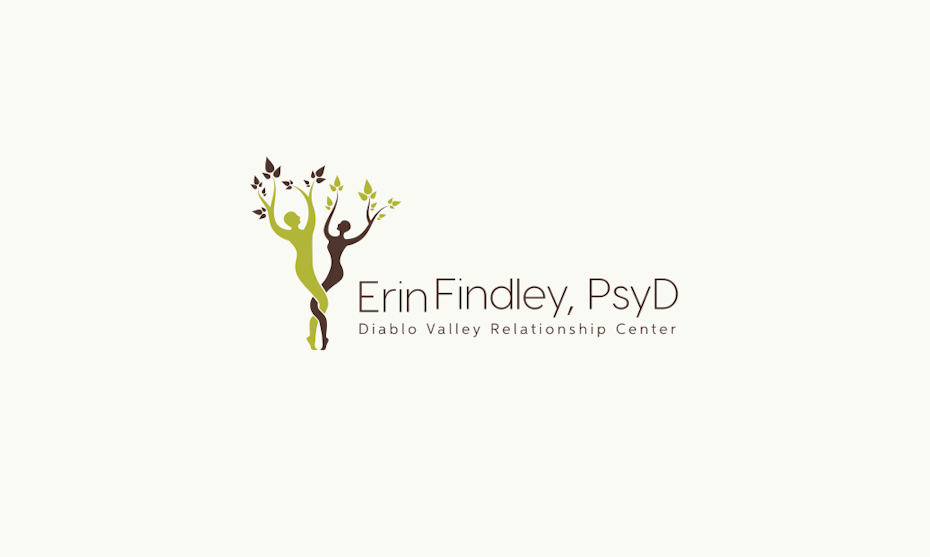 Logo with two tree figures