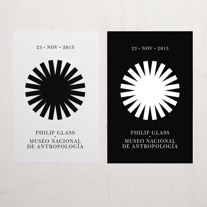 Philip glass concert logo