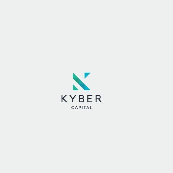 Logo with minimal geometric letter “K”