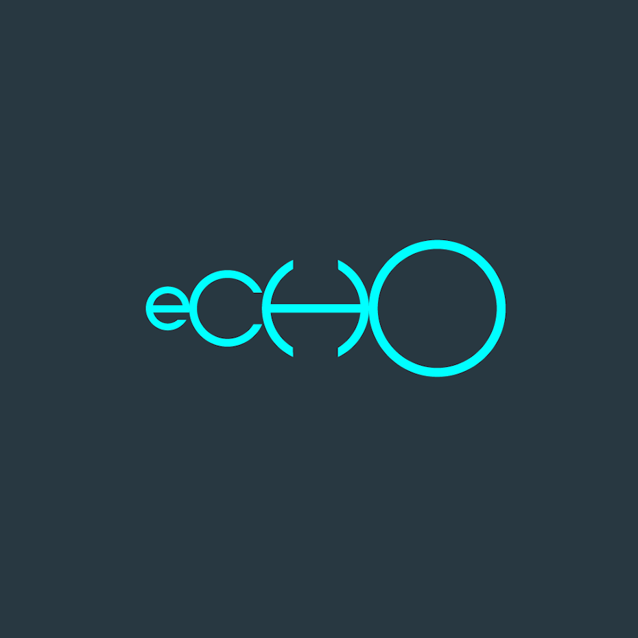 Logo with echo effect