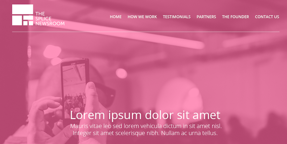 landing page