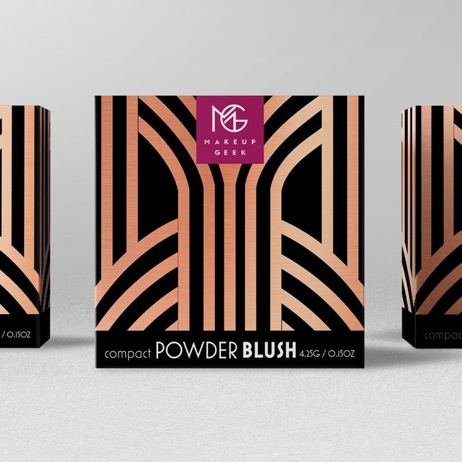 Makeup Geek Blush packaging design