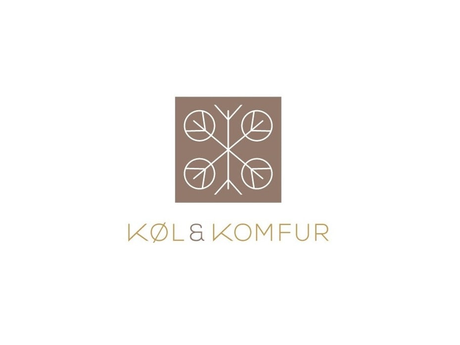 Brown and beige Scandinavian style logo