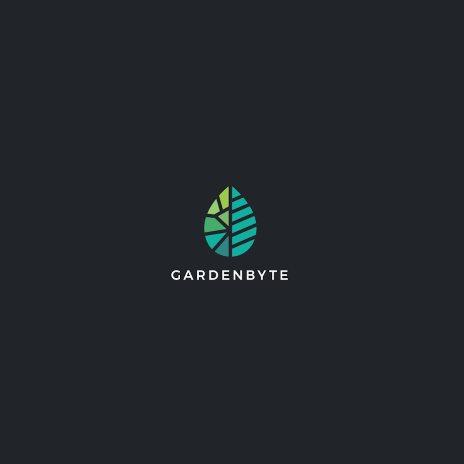 Modern leaf logo